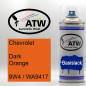 Preview: Chevrolet, Dark Orange, 9W4 / WA9417: 400ml Sprühdose, von ATW Autoteile West.